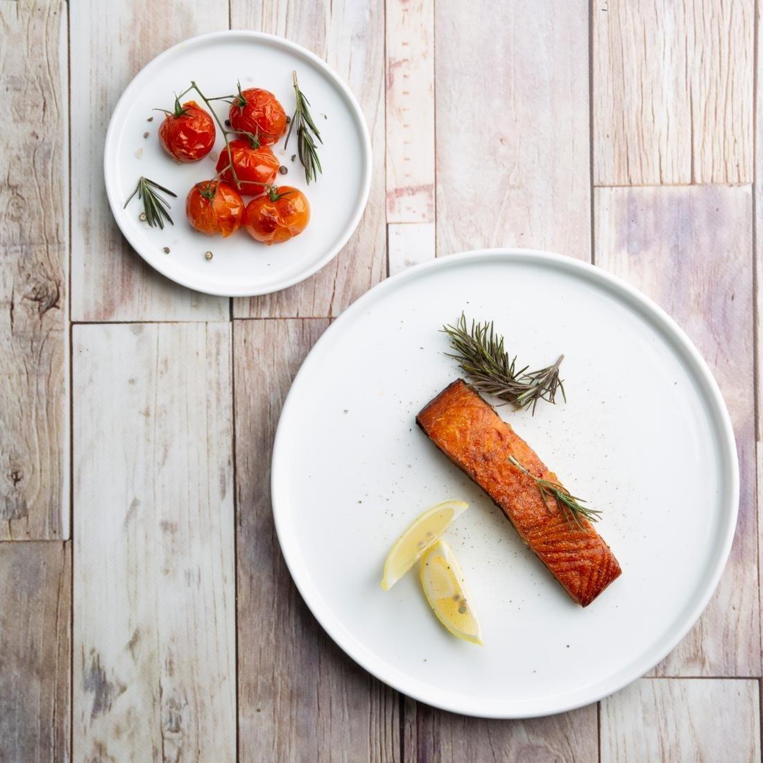 Assiettes plates rondes Olympia Whiteware 268mm (lot de 4) - FRANCE CHR