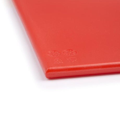 Grande planche à découper haute densité Hygiplas rouge - FRANCE CHR