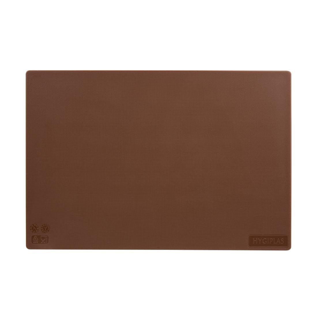 Planche à découper antibactérienne basse densité Hygiplas marron - FRANCE CHR