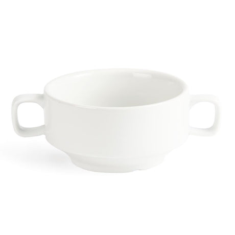 Bol à soupe avec anses blancs Olympia 115mm (Lot de 6) - FRANCE CHR