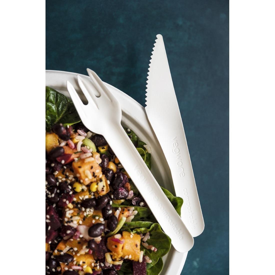 Fourchettes en papier compostables Vegware (lot de 1000) - FRANCE CHR