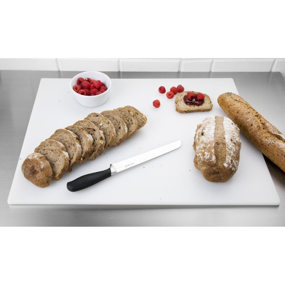 Grande planche à découper basse densité Hygiplas blanche - FRANCE CHR