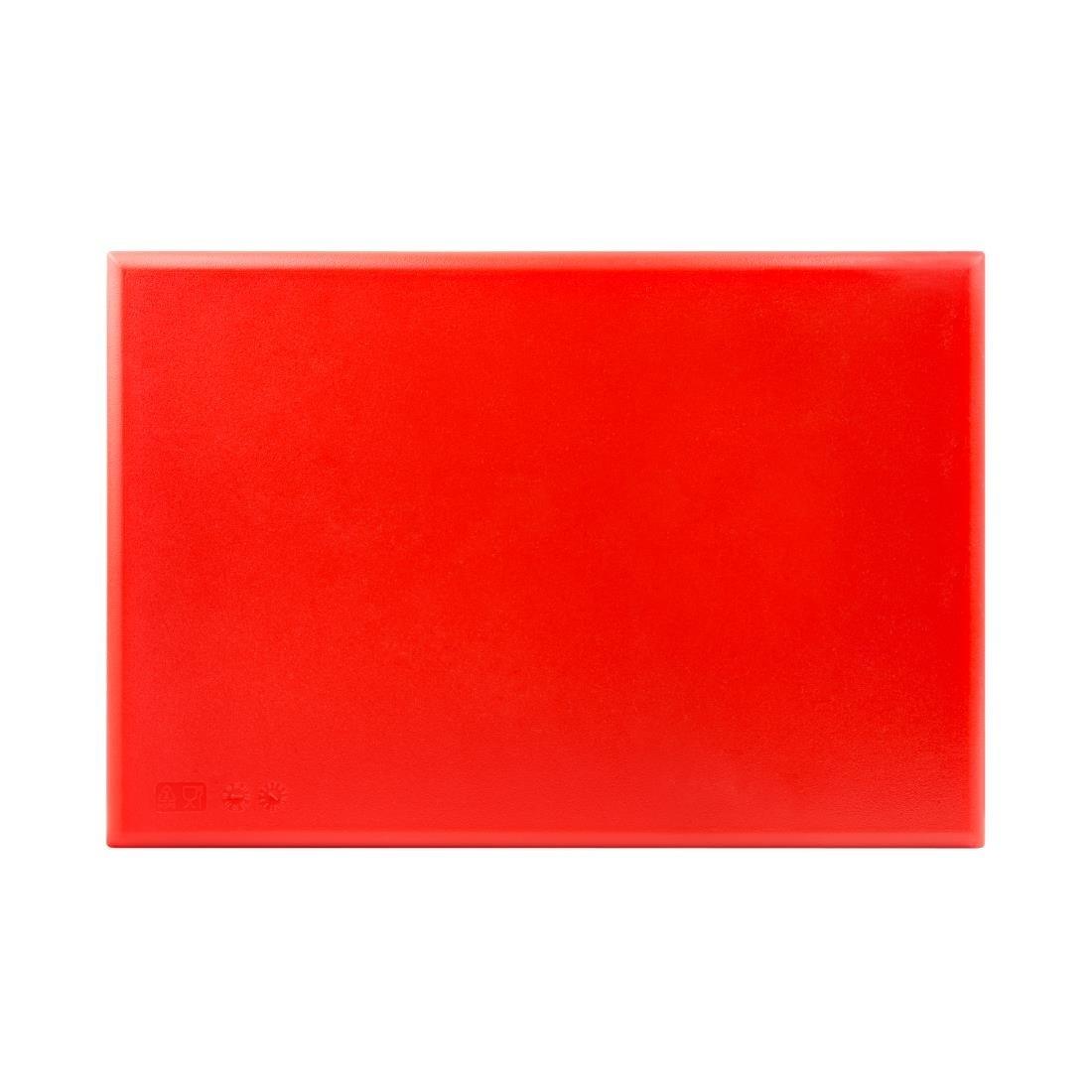 Planche à découper épaisse haute densité Hygiplas rouge - FRANCE CHR