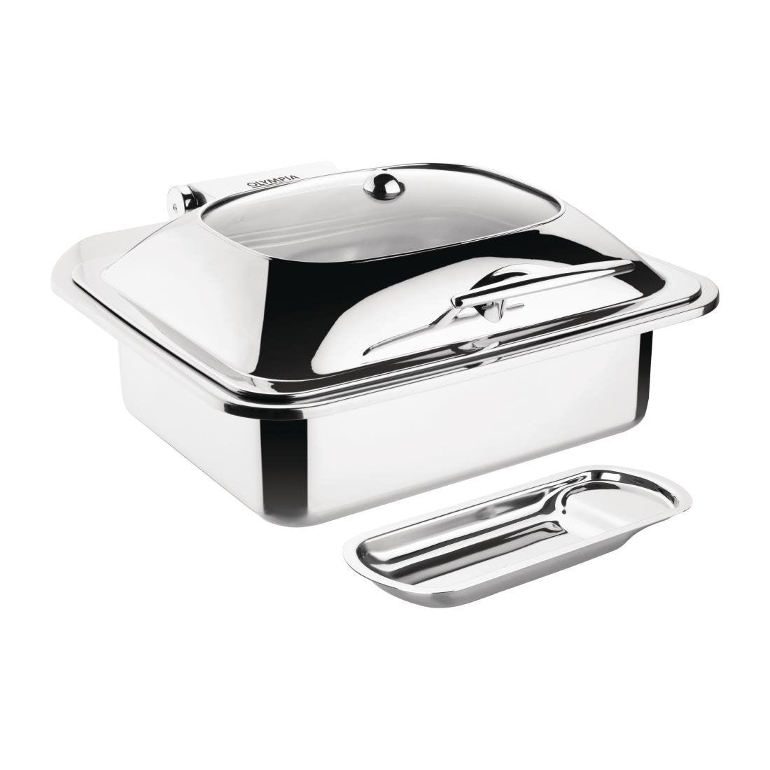 Ensemble chafing dish induction Olympia GN 1/2 avec support - FRANCE CHR