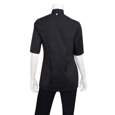Veste de cuisine femme zippée légère Springfield Chef Works noire XS - FRANCE CHR