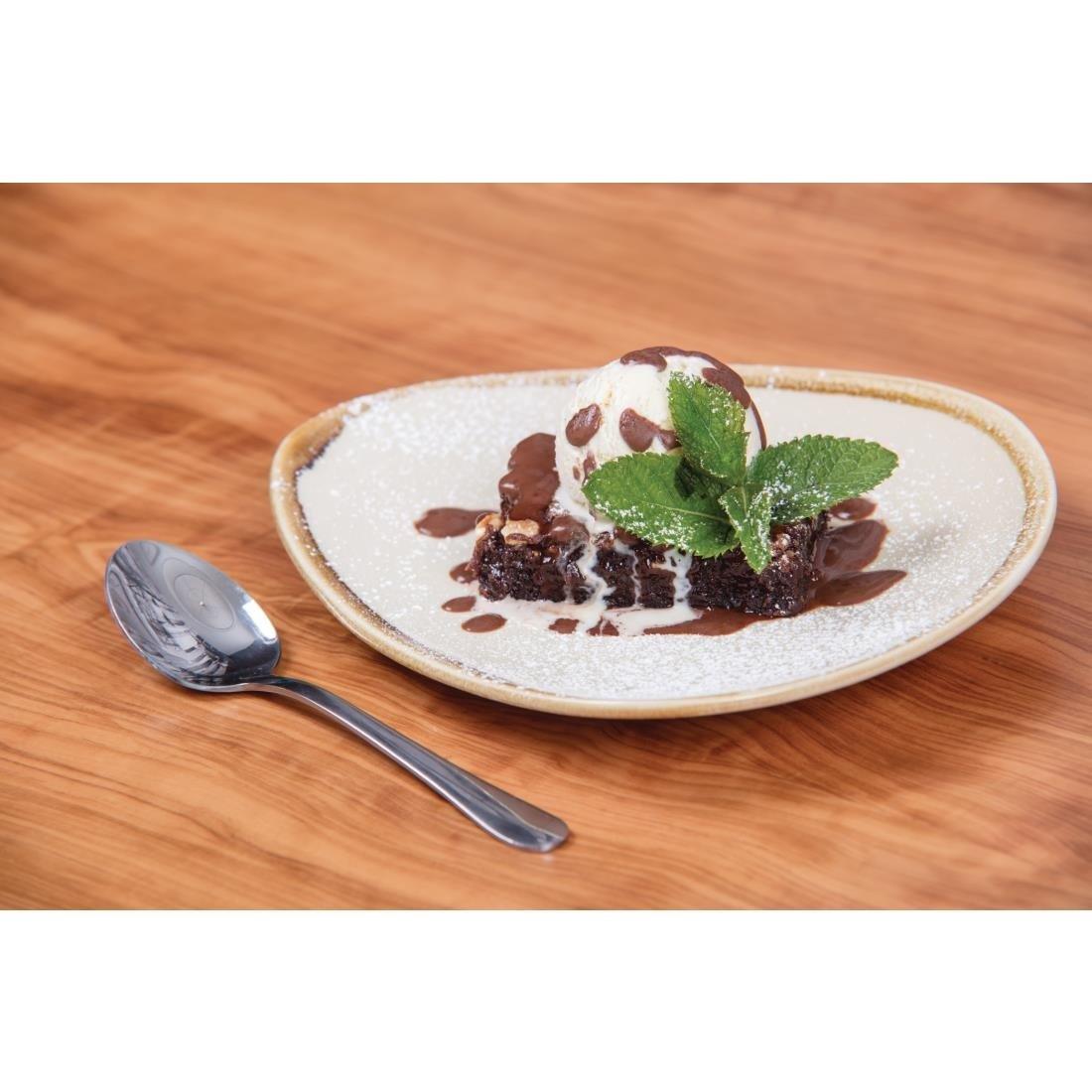 Assiettes triangulaires Olympia Kiln 165mm sable (Lot de 6) - FRANCE CHR