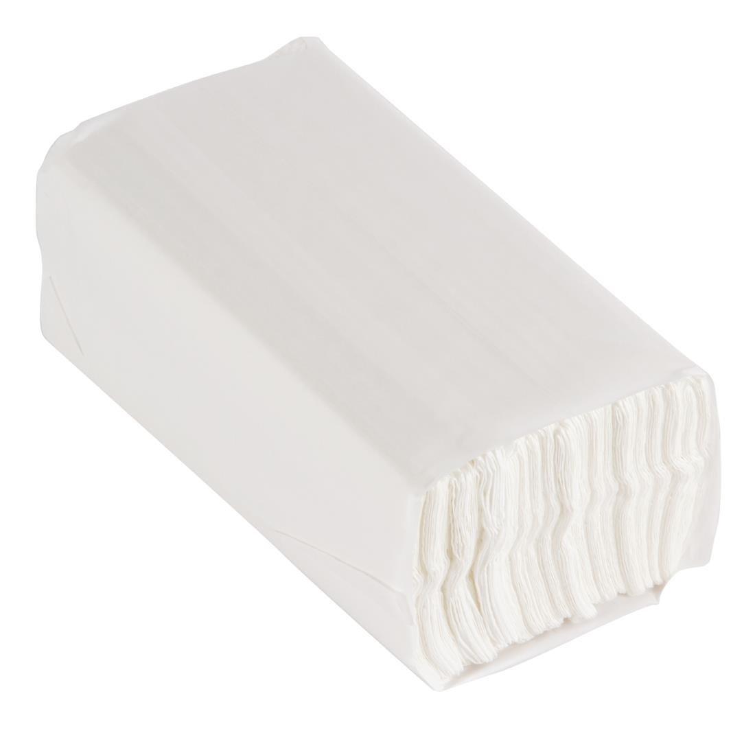 Essuie-mains 2 plis pliage en C 160 feuilles blanc Jantex (Lot de 2355) - FRANCE CHR