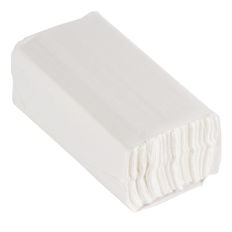 Essuie-mains 2 plis pliage en C 160 feuilles blanc Jantex (Lot de 2355) - FRANCE CHR