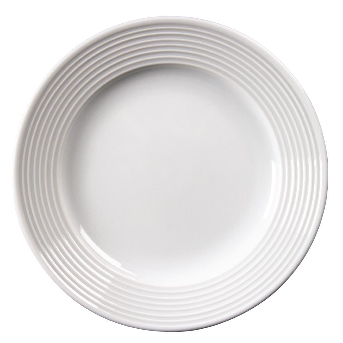 Assiettes à bord large Olympia Linear 150mm (Lot de 12) - FRANCE CHR