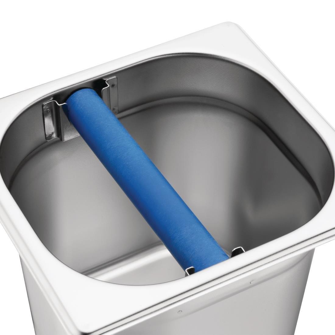 Bac à marc de café GN 1/6 avec barre de frappe - FRANCE CHR