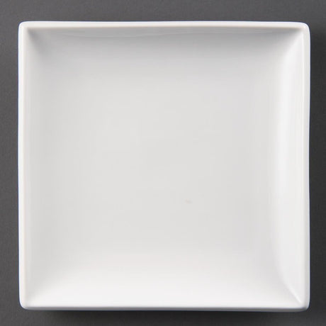 Assiettes carrées blanches Olympia Whiteware 240mm (lot de 12) - FRANCE CHR