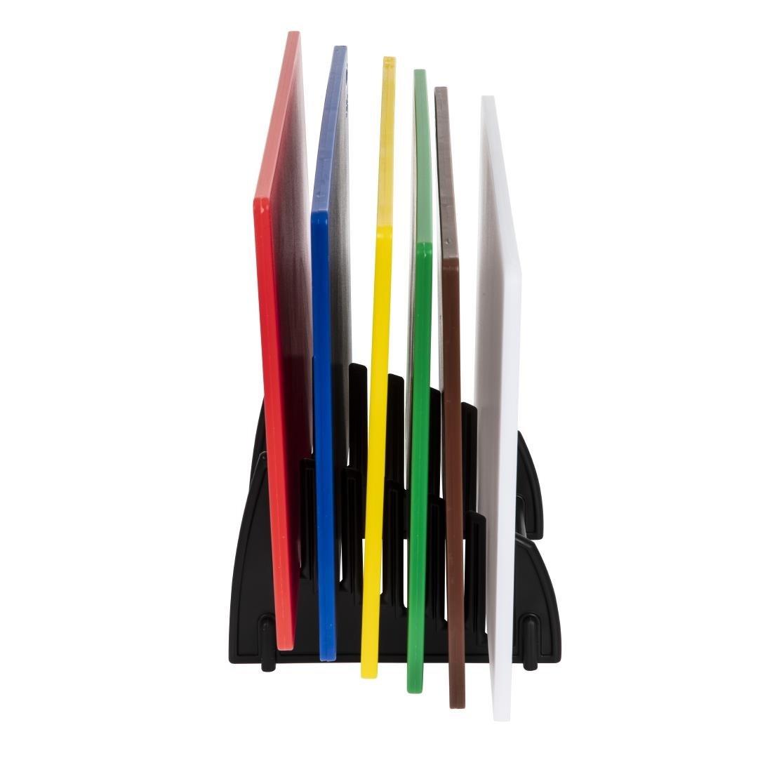 Lot de 6 planches à découper standard basse densité avec support et poster Hygiplas - FRANCE CHR