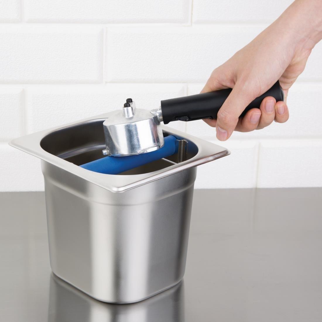 Bac à marc de café GN 1/6 avec barre de frappe - FRANCE CHR