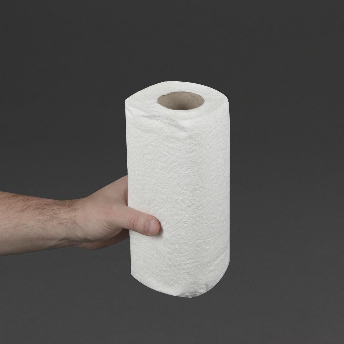 Essuie-tout blanc 2 plis Jantex 11,5m (lot de 24) - FRANCE CHR
