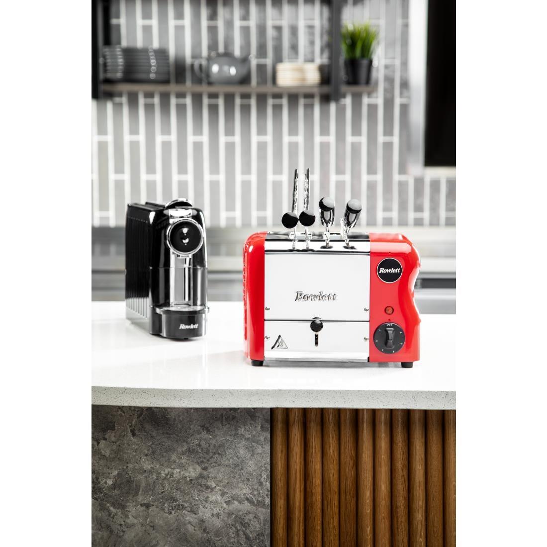 Grille-pain avec grilles sandwich Rowlett Esprit 2 fentes rouge - FRANCE CHR