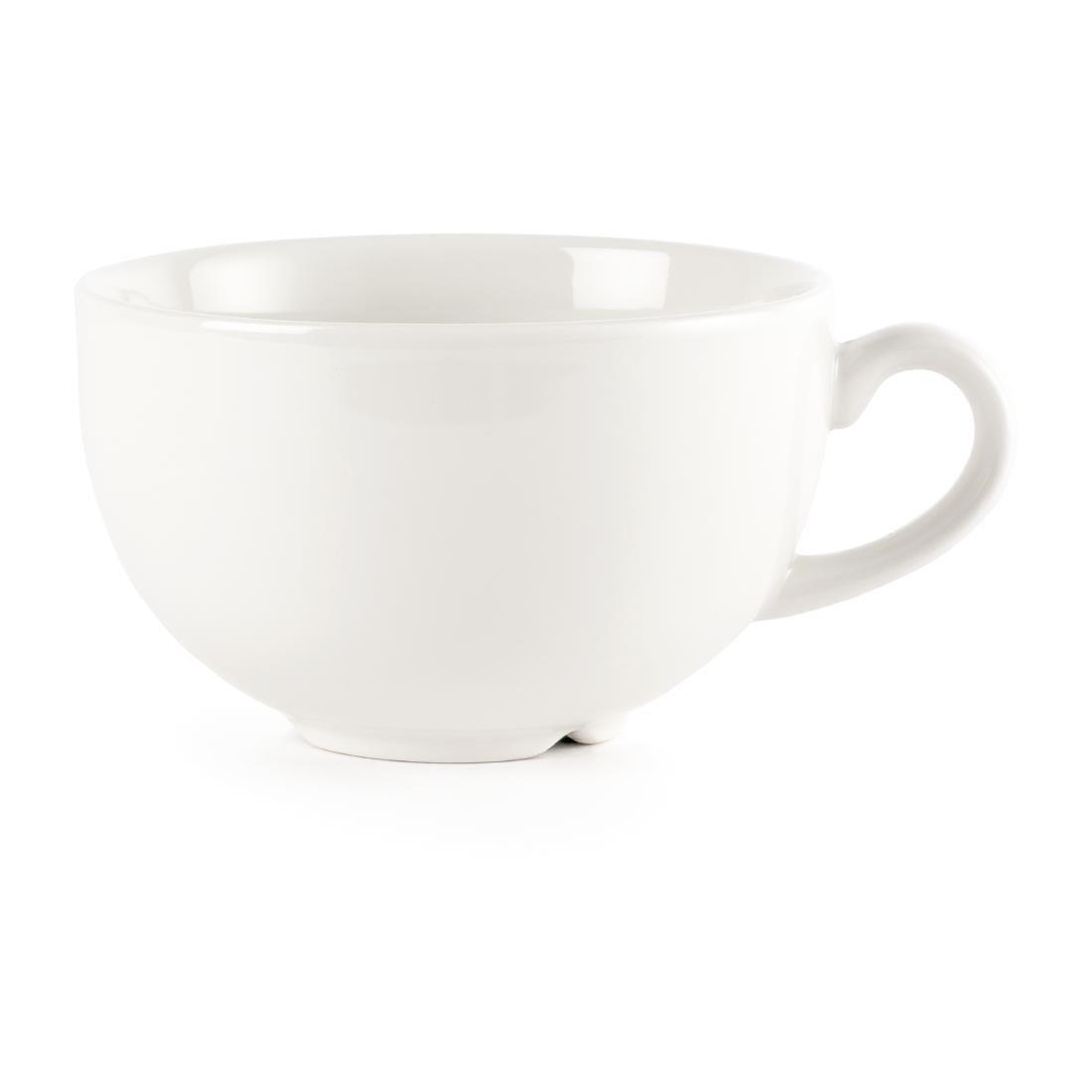 Tasses à cappuccino blanches Churchill Whiteware 340ml (lot de24) - FRANCE CHR