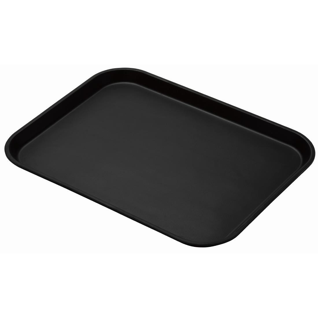 Plateau rond fibre de verre antidérapant Treadlite Cambro noir 45,7 cm - FRANCE CHR