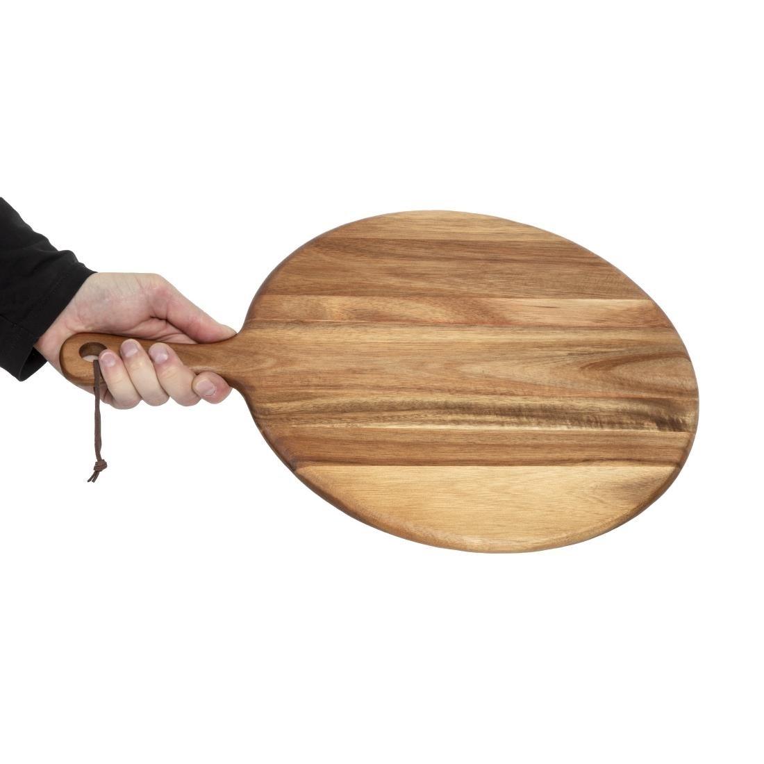 Planche en acacia ronde Olympia 355mm - FRANCE CHR