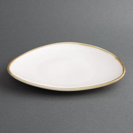 Assiettes triangulaires couleur craie Olympia Kiln 230mm (lot de 6) - FRANCE CHR