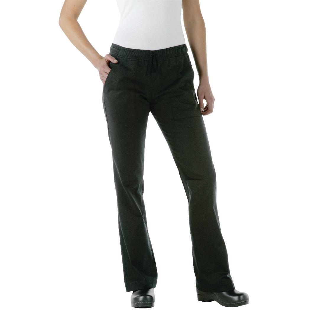 Pantalon de cuisine femme Chef Works Executive noir L - FRANCE CHR