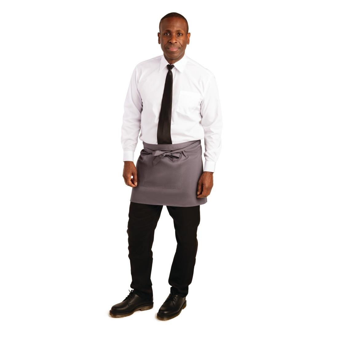 Tablier serveur court Whites gris anthracite - FRANCE CHR