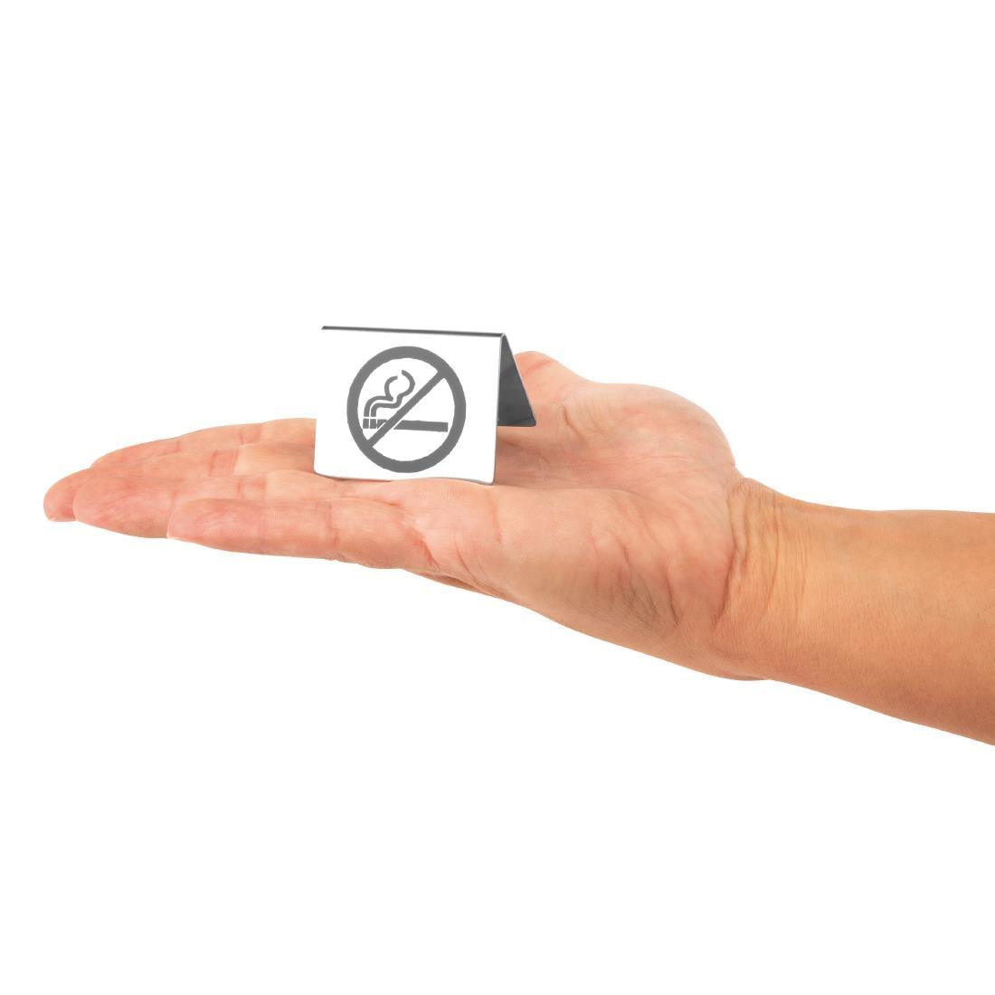 Chevalet de table en inox Olympia non fumeur - FRANCE CHR