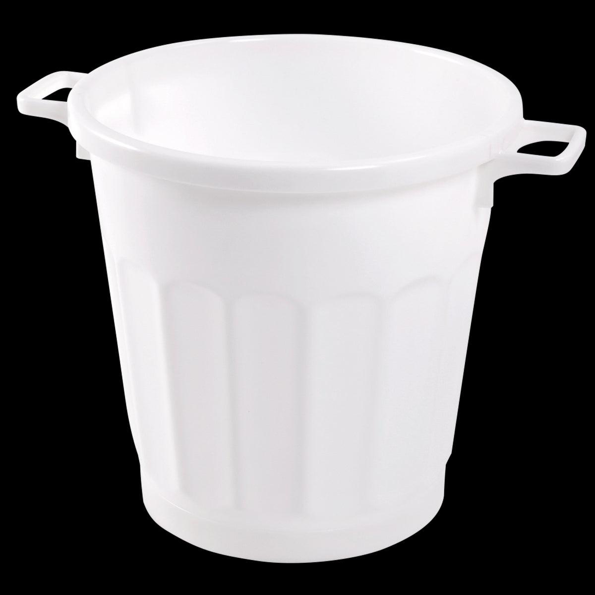 Poubelle ronde 50 L - blanc - FRANCE CHR