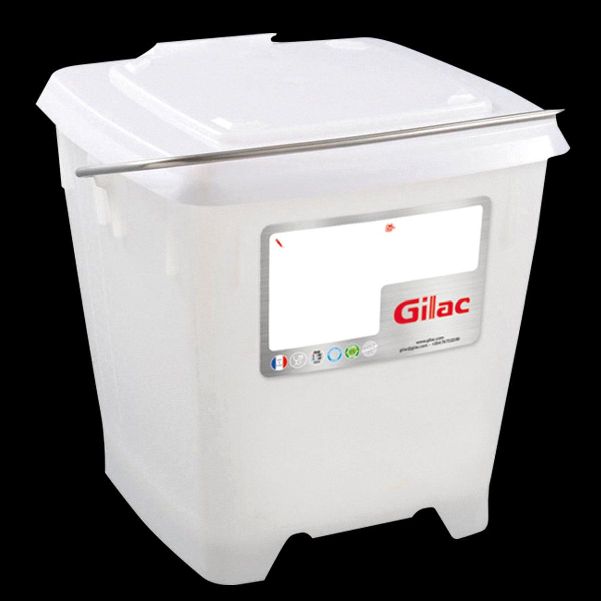 Seau carré HACCP 12 L + couvercle étanche - blanc - FRANCE CHR