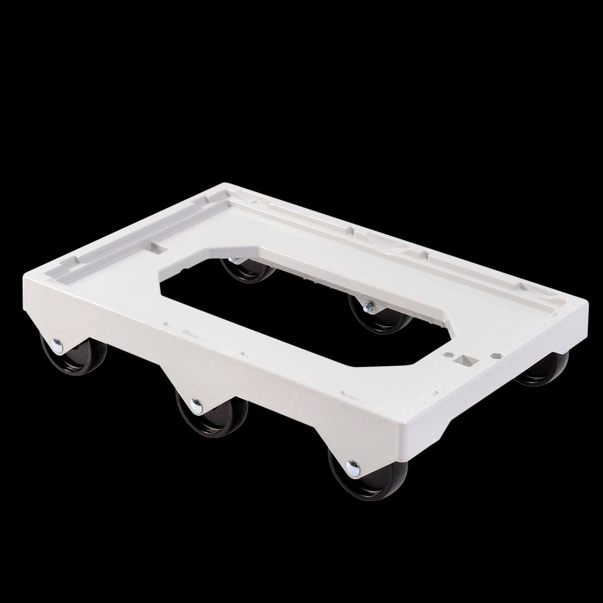 Socle rouleur 6 roues - axe inox - gris - FRANCE CHR