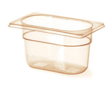 Bac gastronorme 1/9 résistant aux températures élevées, HENDI, GN 1/9, 0,9L, Transparent, 176x108x(H)100mm