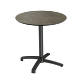 X Cross table de bistrot avec piètement noir + plateau HPL Midnight Marble Ø70 cm - VEBA - 1 pcs