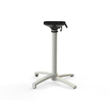 X Cross table de bistrot avec piètement sable + plateau HPL noir 70x70 cm - VEBA - 1 pcs