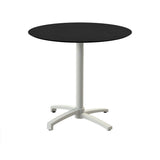 X Cross table de bistrot avec piètement sable + plateau HPL noir Ø70 cm - VEBA - 1 pcs