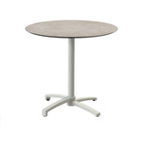 X Cross table de bistrot avec piètement sable + plateau HPL Moonstone Ø70 cm - VEBA - 1 pcs