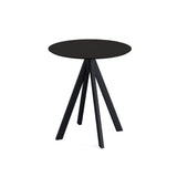 Infinity table de bistrot avec piètement noir + plateau HPL noir Ø 70 cm - VEBA - 1 pcs
