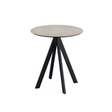 Infinity table de bistrot avec piètement noir + plateau HPL Moonstone Ø70 cm - VEBA - 1 pcs