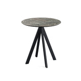 Infinity table de bistrot avec piètement noir + plateau HPL Galaxy Marble Ø70 cm - VEBA - 1 pcs