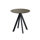 Infinity table de bistrot avec piètement noir + plateau HPL Midnight Marble Ø70 cm - VEBA - 1 pcs
