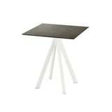 Infinity table de bistrot avec piètement blanc + plateau HPL Midnight Marble 70x70 cm - VEBA - 1 pcs
