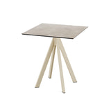 Infinity table de bistrot avec piètement sable + plateau HPL Moonstone 70x70 cm - VEBA - 1 pcs