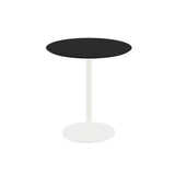 Urban table de bistrot avec piètement blanc + plateau HPL noir Ø 70 cm - VEBA - 1 pcs