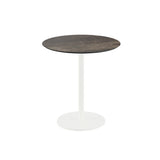 Urban table de bistrot avec piètement blanc + plateau HPL Riverwashed Wood Ø70 cm - VEBA - 1 pcs