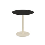 Urban table de bistrot avec piètement sable + plateau HPL noir Ø 70 cm - VEBA - 1 pcs