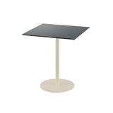 Urban table de bistrot avec piètement sable + plateau HPL noir 70x70 cm - VEBA - 1 pcs