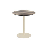 Urban table de bistrot avec piètement sable + plateau HPL Tropical Wood Ø70 cm - VEBA - 1 pcs