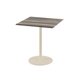 Urban table de bistrot avec piètement sable + plateau HPL Tropical Wood 70x70 cm - VEBA - 1 pcs