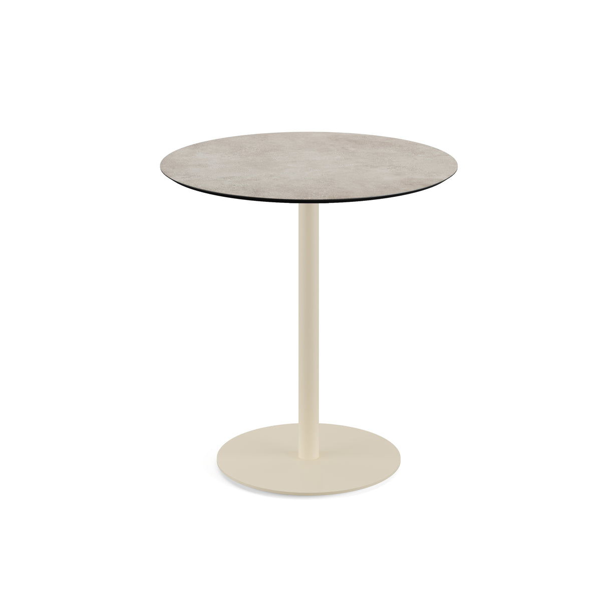 Urban table de bistrot avec piètement sable + plateau HPL Moonstone Ø70 cm - VEBA - 1 pcs