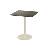 Urban table de bistrot avec piètement sable + plateau HPL Midnight Marble 70x70 cm - VEBA - 1 pcs