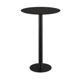 Urban mange-debout avec piètement noir + plateau HPL noir Ø 70 cm - VEBA - 1 pcs