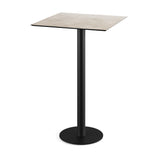 Urban mange-debout avec piètement noir + plateau HPL Moonstone 70x70 cm - VEBA - 1 pcs
